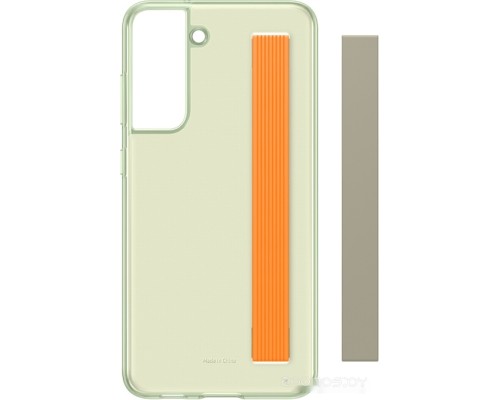 Чехол Samsung Slim Strap Cover S21 FE (оливковый)