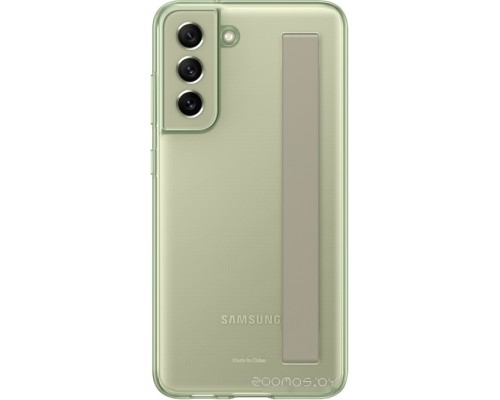 Чехол Samsung Slim Strap Cover S21 FE (оливковый)