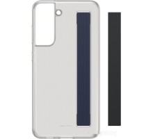 Чехол Samsung Slim Strap Cover S21 FE (темно-серый)