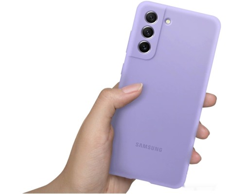 Чехол Samsung Silicone Cover S21 FE (фиолетовый)