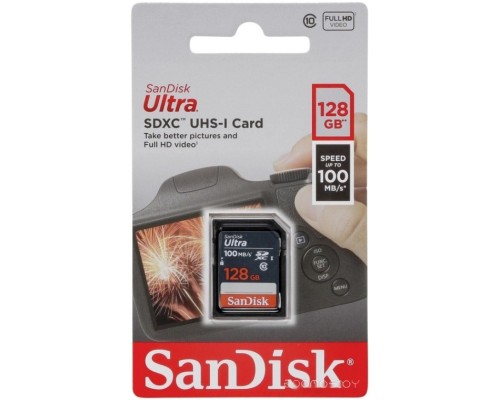 Карта памяти SanDisk Ultra SDXC SDSDUNR-128G-GN3IN 128GB