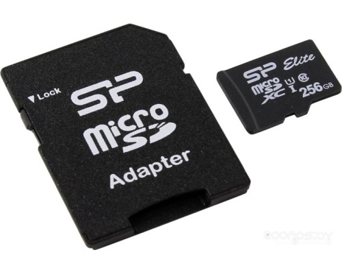 Карта памяти Silicon Power microSDXC SP256GBSTXBU1V10SP 256GB (с адаптером)