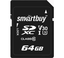 Карта памяти SmartBuy SDXC SB64GBSDXC10U3 64GB