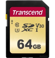 Карта памяти Transcend SDXC 500S 64GB