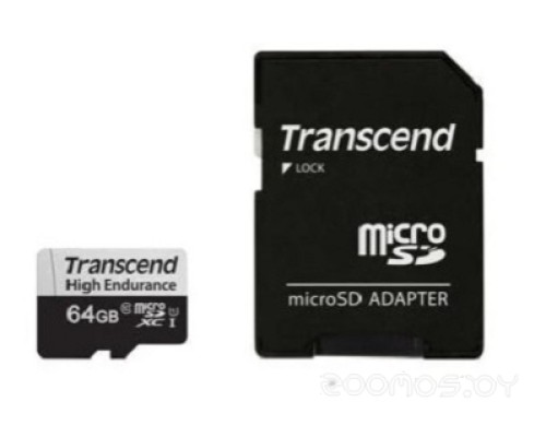 Карта памяти Transcend microSDXC TS64GUSD350V 64GB (с адаптером)