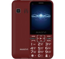 Мобильный телефон MAXVI P3 (винный красный)