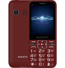 Мобильный телефон MAXVI P3 (винный красный)