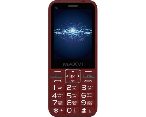 Мобильный телефон MAXVI P3 (винный красный)