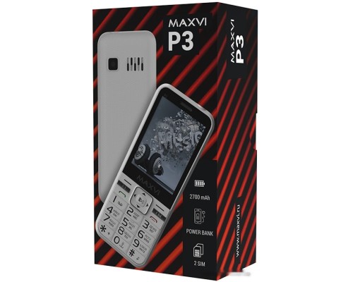 Мобильный телефон MAXVI P3 (винный красный)