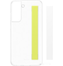 Чехол Samsung Slim Strap Cover S21 FE (белый)