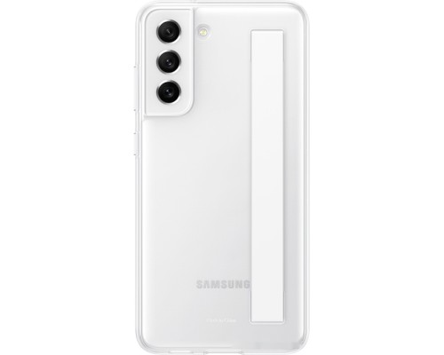 Чехол Samsung Slim Strap Cover S21 FE (белый)