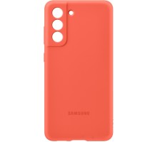 Чехол Samsung Silicone Cover S21 FE (коралловый)