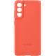 Чехол Samsung Silicone Cover S21 FE (коралловый)