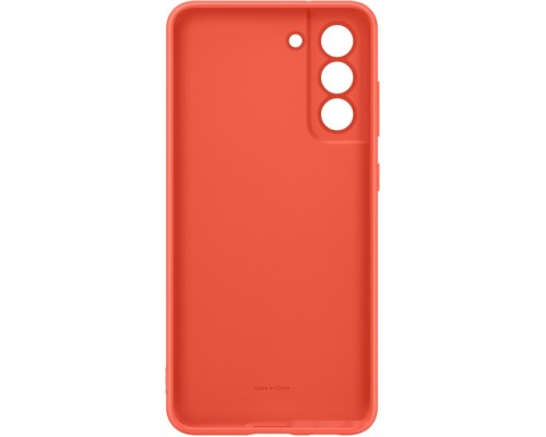 Чехол Samsung Silicone Cover S21 FE (коралловый)