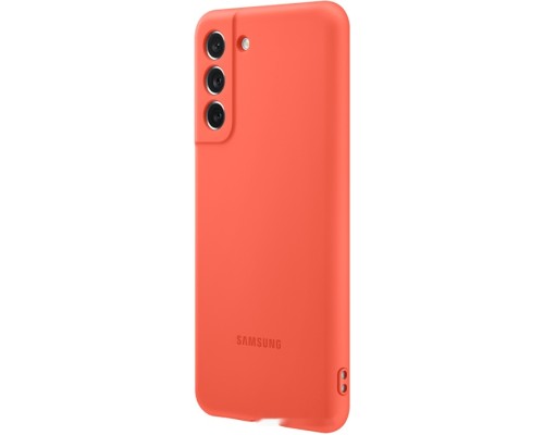 Чехол Samsung Silicone Cover S21 FE (коралловый)