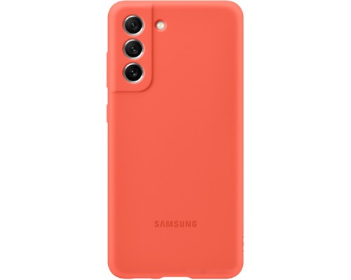 Чехол Samsung Silicone Cover S21 FE (коралловый)