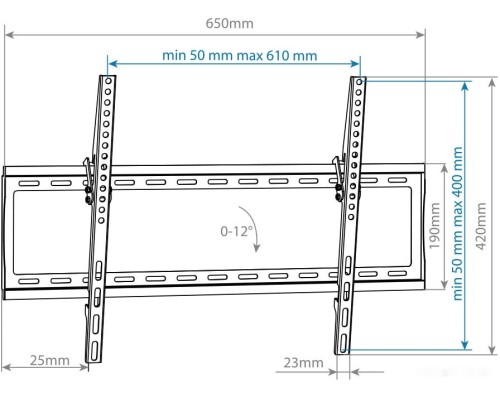 Кронштейн Arm Media STEEL-2 NEW (черный)