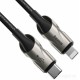 Кабель Baseus CATLYY-01 USB Type-C - Lightning (1 м, черный)