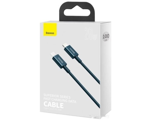 Кабель Baseus CATLYS-C03 USB Type-C - Lightning (2 м, синий)