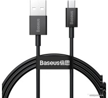 Кабель Baseus CAMYS-01 USB Type-A - microUSB (1 м, черный)