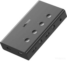 KVM переключатель Ugreen CM293 70439 2 x USB Type-A - 2 x USB Type-B/2 x HDMI (черный)