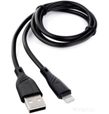 Кабель Cablexpert USB Type-A - Lightning CCB-USB-AMAPO1-1MB (1 м, черный)