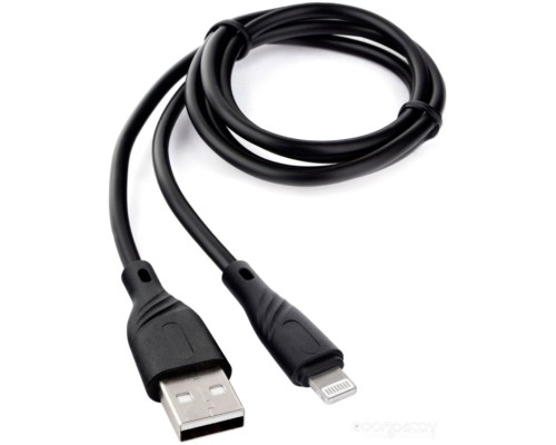 Кабель Cablexpert USB Type-A - Lightning CCB-USB-AMAPO1-1MB (1 м, черный)