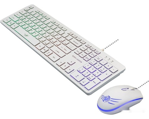 Клавиатура + мышь DIALOG KMGK-1707U (белый)