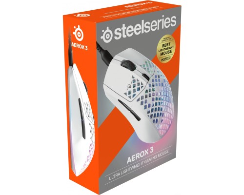 Игровая мышь SteelSeries Aerox 3 2022 Edition (белая)