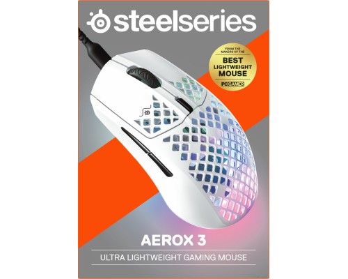 Игровая мышь SteelSeries Aerox 3 2022 Edition (белая)