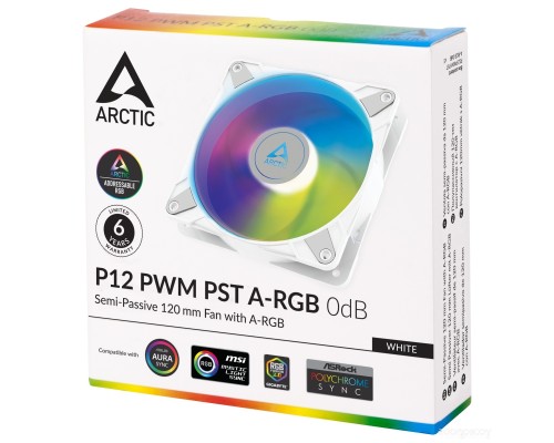 Вентилятор для корпуса Arctic P12 PWM PST A-RGB 0dB ACFAN00254A