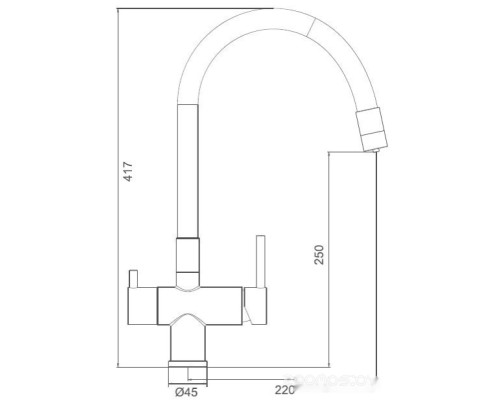 Смеситель Gappo G4398-36