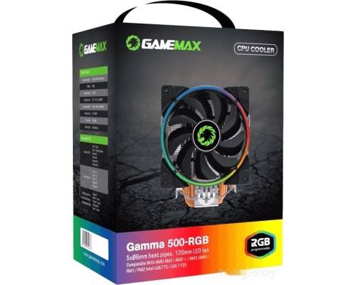 Кулер для процессора GameMax GAMMA 500 RGB