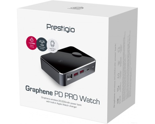 Портативное зарядное устройство Prestigio Graphene PD Pro Watch Edition (зарядная станция)