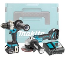 Makita DLX2430TJ (шуруповерт, болгарка, 2 АКБ, кейс)