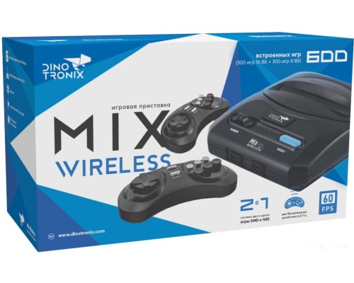 Игровая приставка Dinotronix Mix Wireless ZD-01B (2 геймпада, 600 игр)