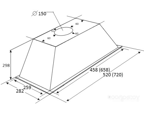 Вытяжка Kuppersberg Inlinea 52 XE