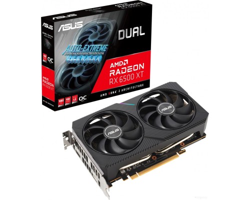 Видеокарта Asus Dual Radeon RX 6500 XT OC 4GB GDDR6 DUAL-RX6500XT-O4G