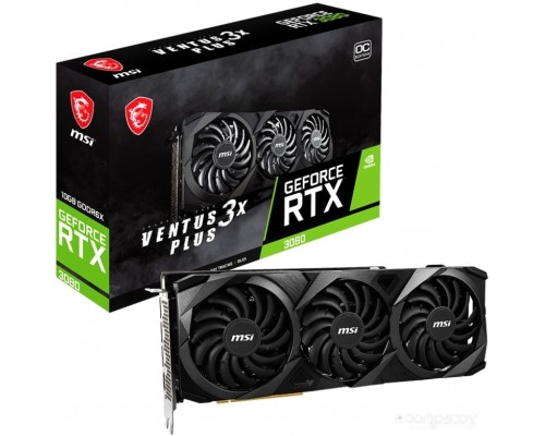 Видеокарта MSI GeForce RTX 3080 Ventus 3X Plus 10G OC LHR