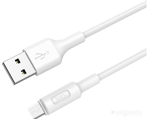 Кабель Hoco X25 microUSB (белый)