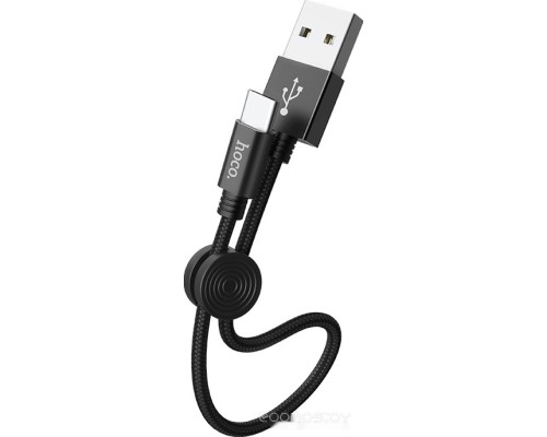 Кабель Hoco X35 USB Type-A - USB Type-C (0.25 м, черный)