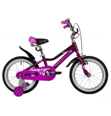 Детский велосипед Novatrack Novara 16 (фиолетовый, 2022)