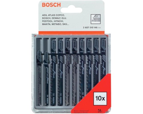 Набор оснастки Bosch 2607010146 (10 предметов)