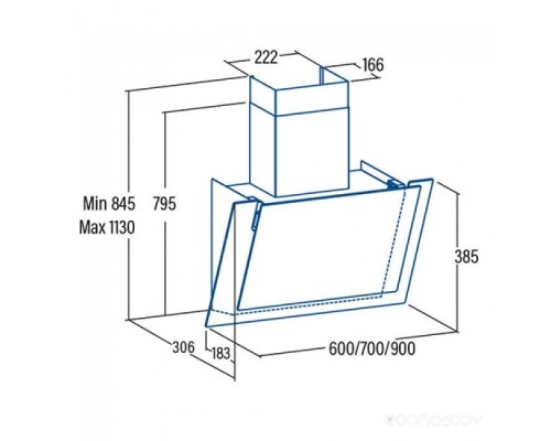 Вытяжка CATA AG6-A600 XGBK