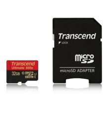 Карта памяти Transcend microSDHC UHS-I U1 (Class 10) 600x Ultimate 32GB