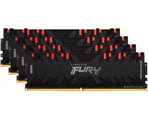 Модуль памяти Kingston FURY Renegade RGB 4x32GB DDR4 PC4-28800 KF436C18RBAK4/128