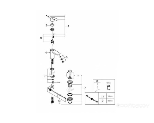 Смеситель Grohe Eurosmart 33265003