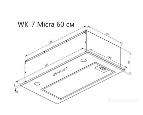 Вытяжка AKPO Micra Twin 60 WK-7 (белый)