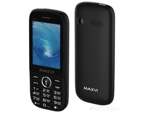 Кнопочный телефон MAXVI K20 (черный)