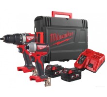 Набор аккумуляторного инструмента Milwaukee M18 BLPP2B2-502X 4933464594 (шуруповерт, винтоверт, 2 АКБ, кейс)